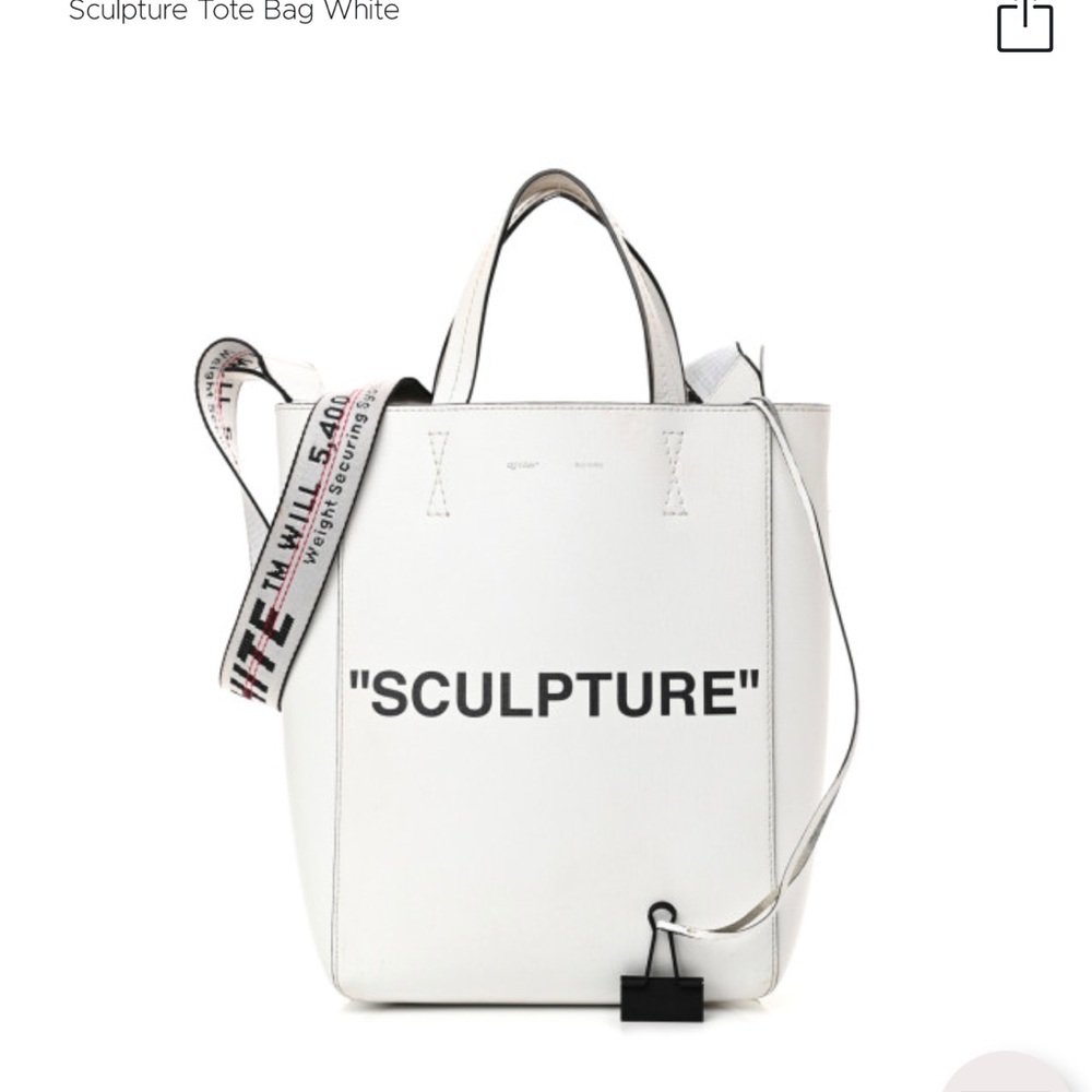 Off-White Sculpture Tote Bag White